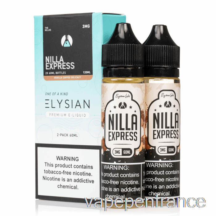 Nilla Express - Laboratoires Elysian - Stylo Vape 120 Ml 0 Mg
